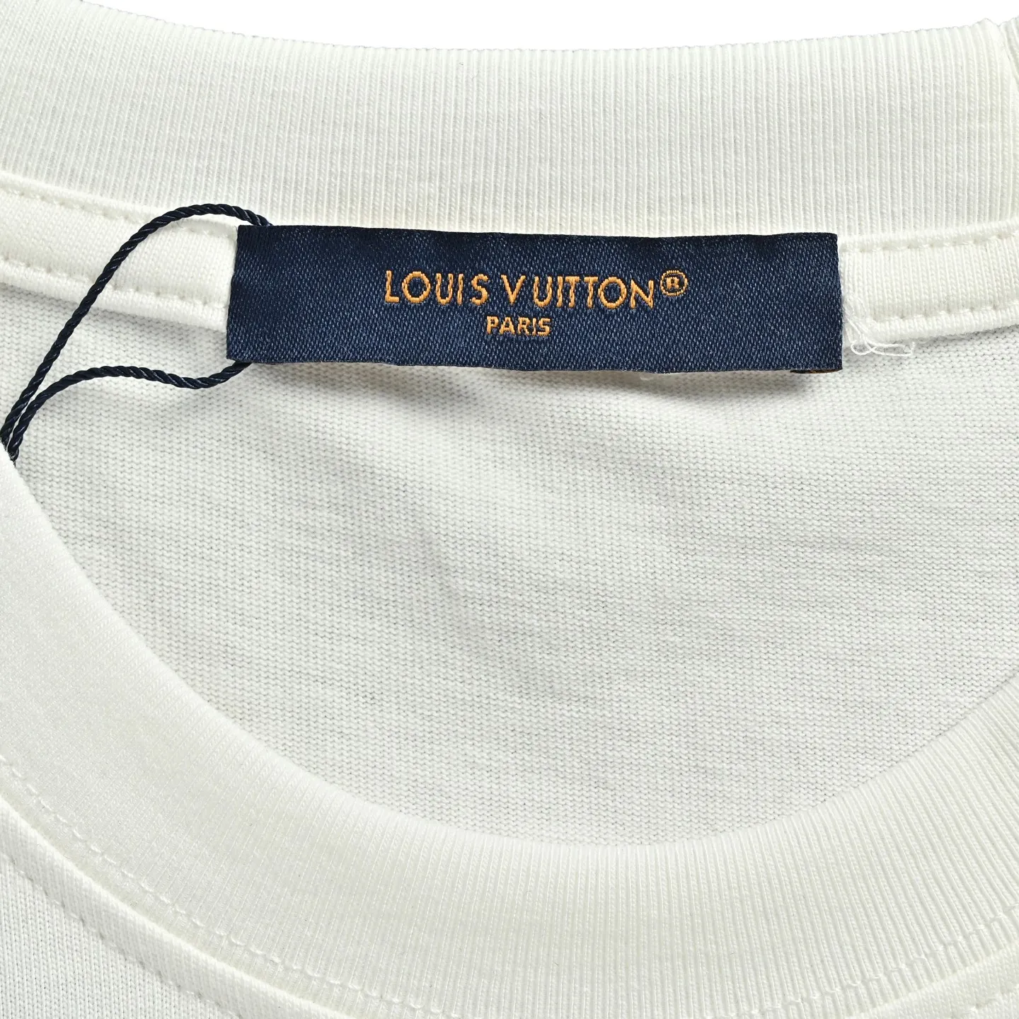 Louis Vuitton/Louis Vuitton 26ss leather chest label short sleeves